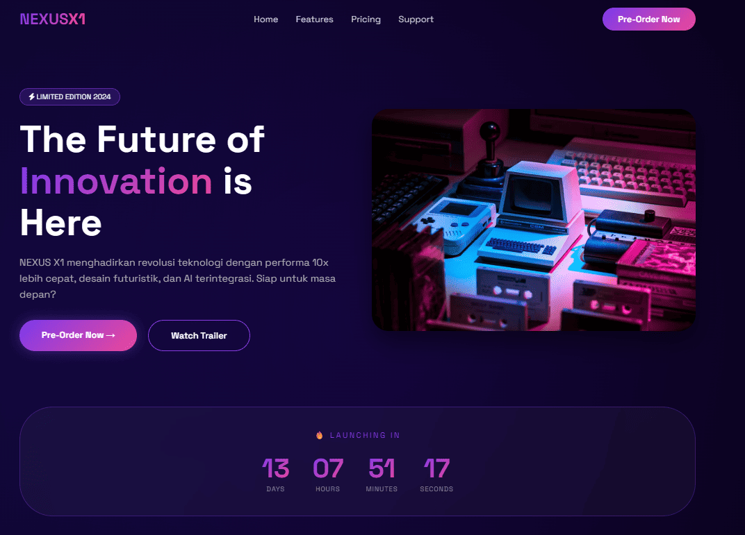 Product Landing Page