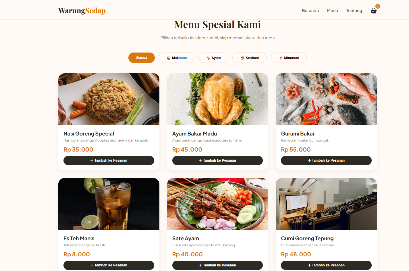 Restaurant Website
